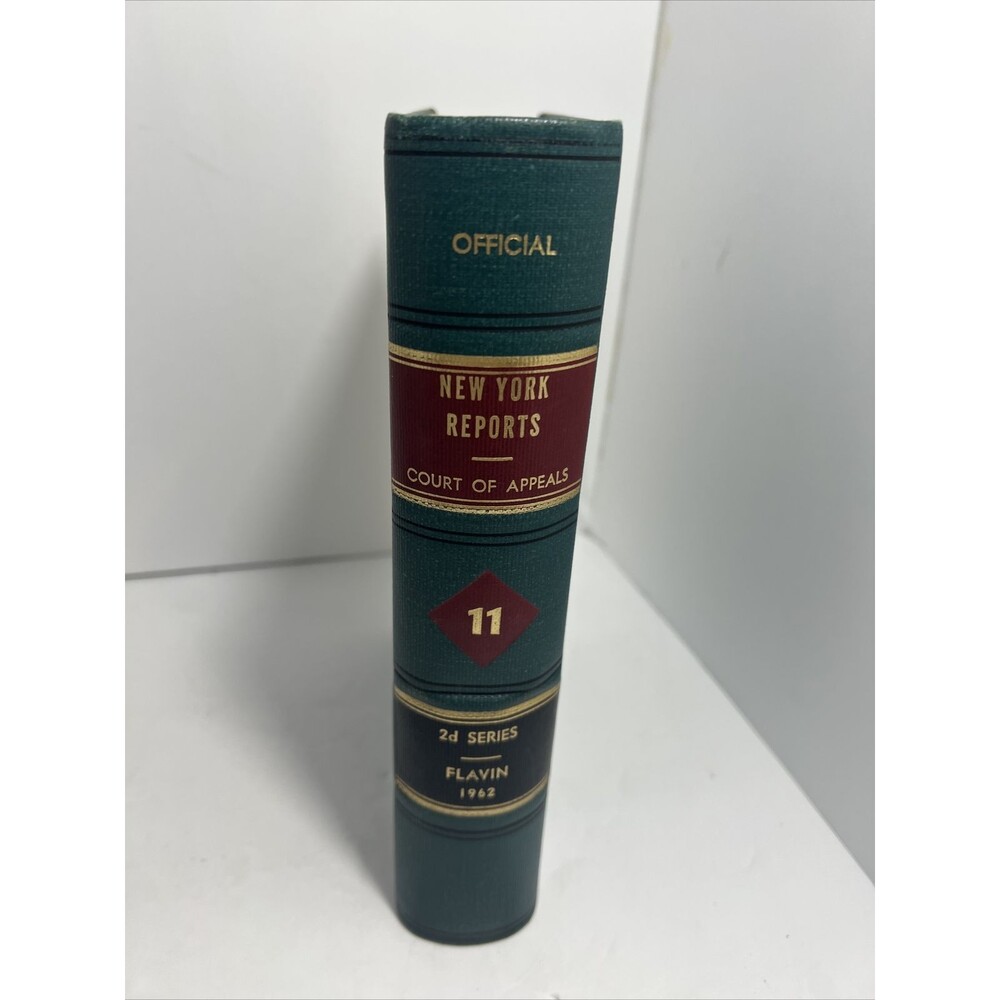 NEW YORK REPORTS BOOK Court of Appeals NY 2d Series Flavin 1962 -11